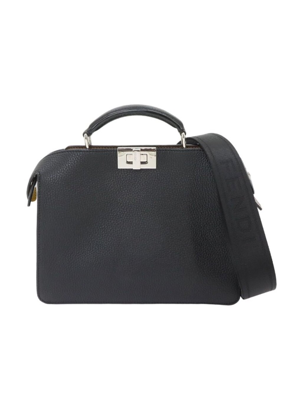 Fendi Peekaboo ISeeU Small 2-Way Bag Leather Black